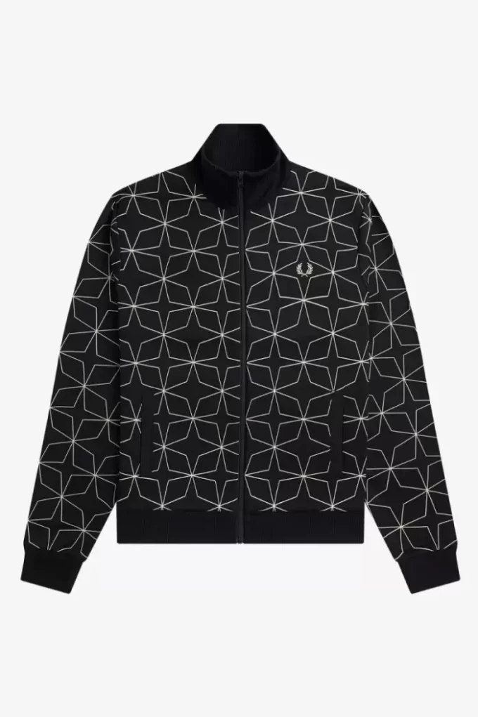 Vestes de survêtement à imprimé géométrique pour hommes