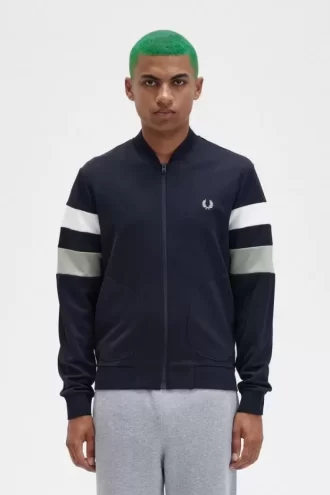 Vestes de survêtement à manches à liserés pour hommes