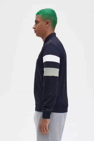 Vestes de survêtement à manches à liserés pour hommes