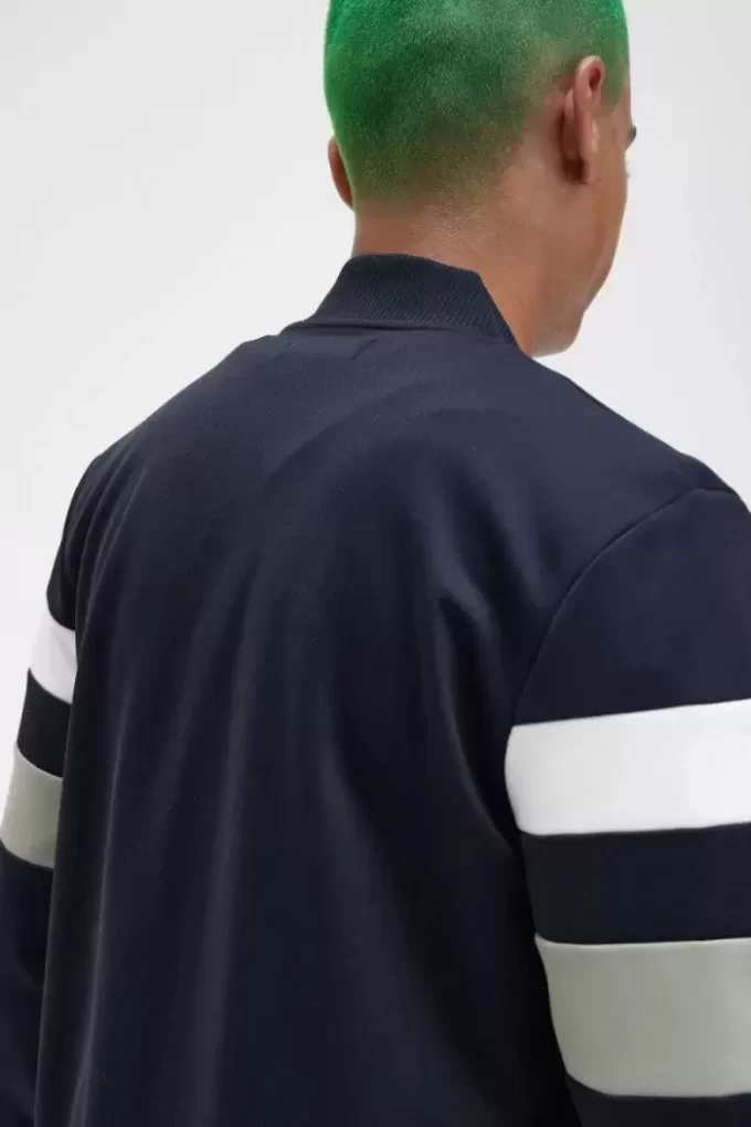 Vestes de survêtement à manches à liserés pour hommes
