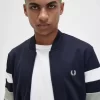 Vestes de survêtement à manches à liserés pour hommes