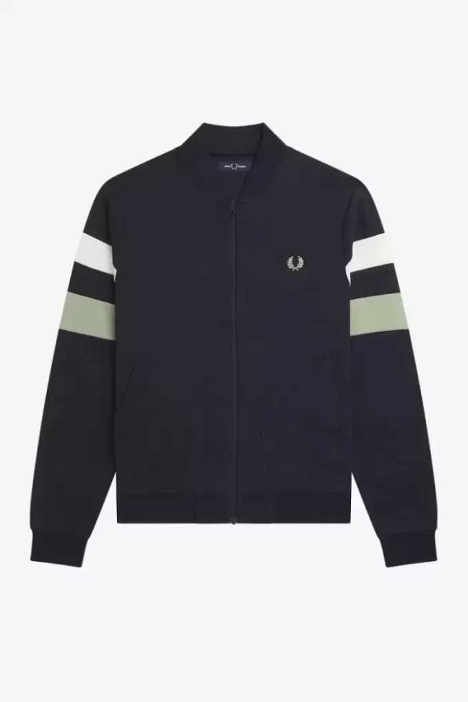 Vestes de survêtement à manches à liserés pour hommes
