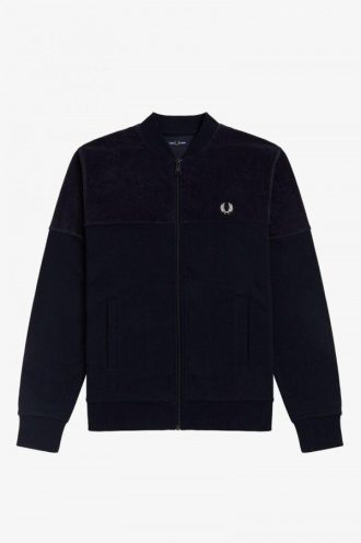 Vestes de survêtement à panneaux en tissu éponge