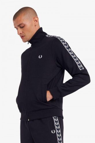 Vestes de survêtement à panneaux et bandes