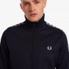 Vestes de survêtement à panneaux et bandes