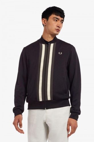 Vestes de survêtement à panneaux rayés