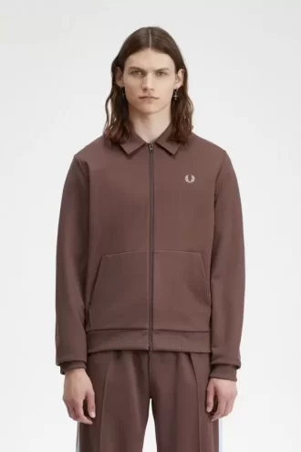 Vestes de survêtement pour hommes avec col à détails de ruban adhésif