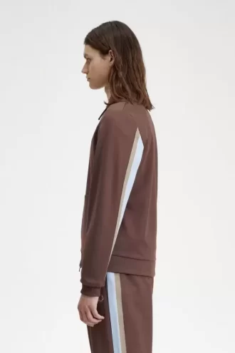 Vestes de survêtement pour hommes avec col à détails de ruban adhésif