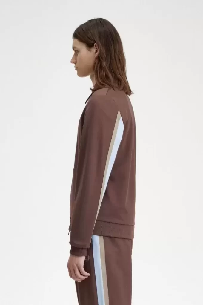 Vestes de survêtement pour hommes avec col à détails de ruban adhésif