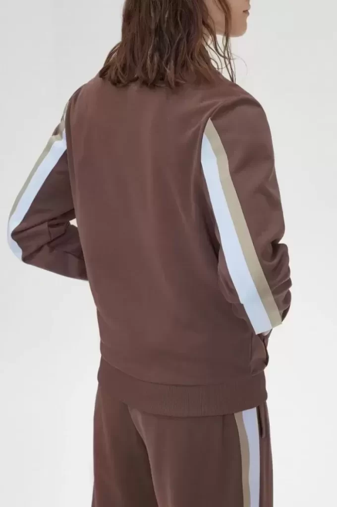 Vestes de survêtement pour hommes avec col à détails de ruban adhésif