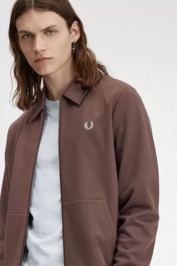 Vestes de survêtement pour hommes avec col à détails de ruban adhésif