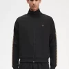 Vestes de survêtement pour hommes à bande contrastée