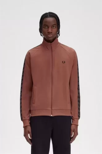 Vestes de survêtement pour hommes à bande contrastée