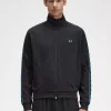 Vestes de survêtement pour hommes à bande contrastée