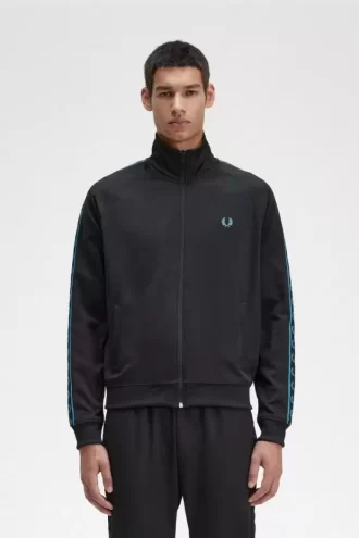 Vestes de survêtement pour hommes à bande contrastée