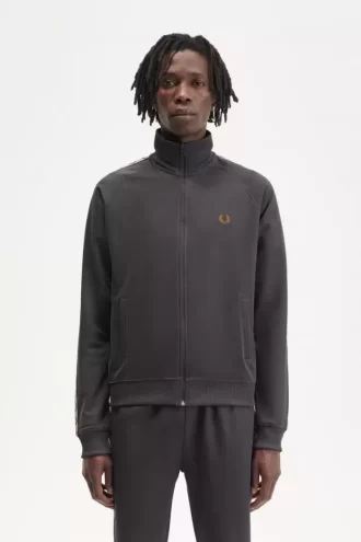Vestes de survêtement pour hommes à bande contrastée