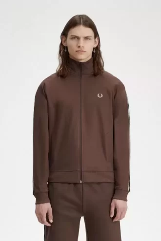 Vestes de survêtement pour hommes à bande contrastée