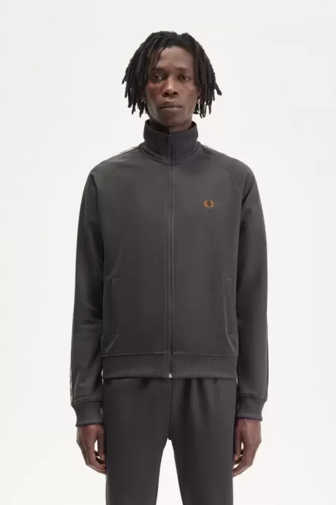 Vestes de survêtement pour hommes à bande contrastée
