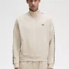 Vestes de survêtement pour hommes à bande contrastée
