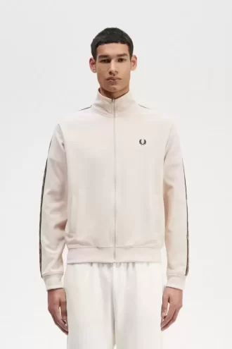Vestes de survêtement pour hommes à bande contrastée