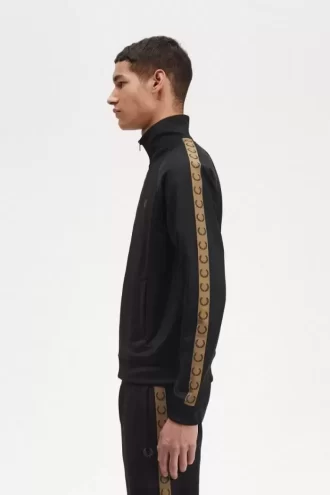 Vestes de survêtement pour hommes à bande contrastée