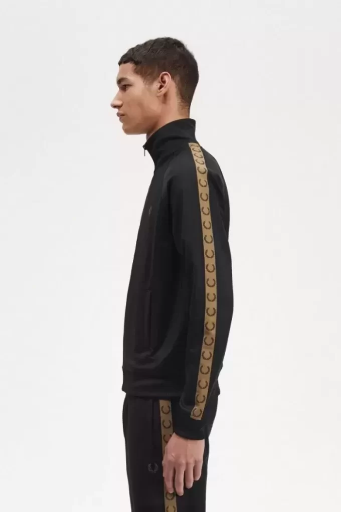 Vestes de survêtement pour hommes à bande contrastée