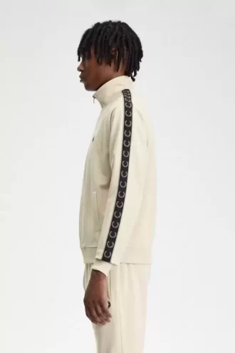 Vestes de survêtement pour hommes à bande contrastée