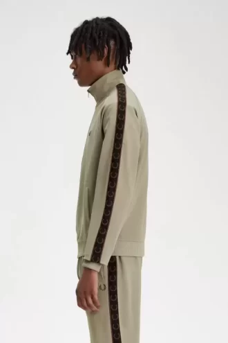 Vestes de survêtement pour hommes à bande contrastée
