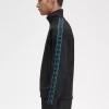 Vestes de survêtement pour hommes à bande contrastée