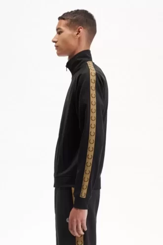 Vestes de survêtement pour hommes à bande contrastée