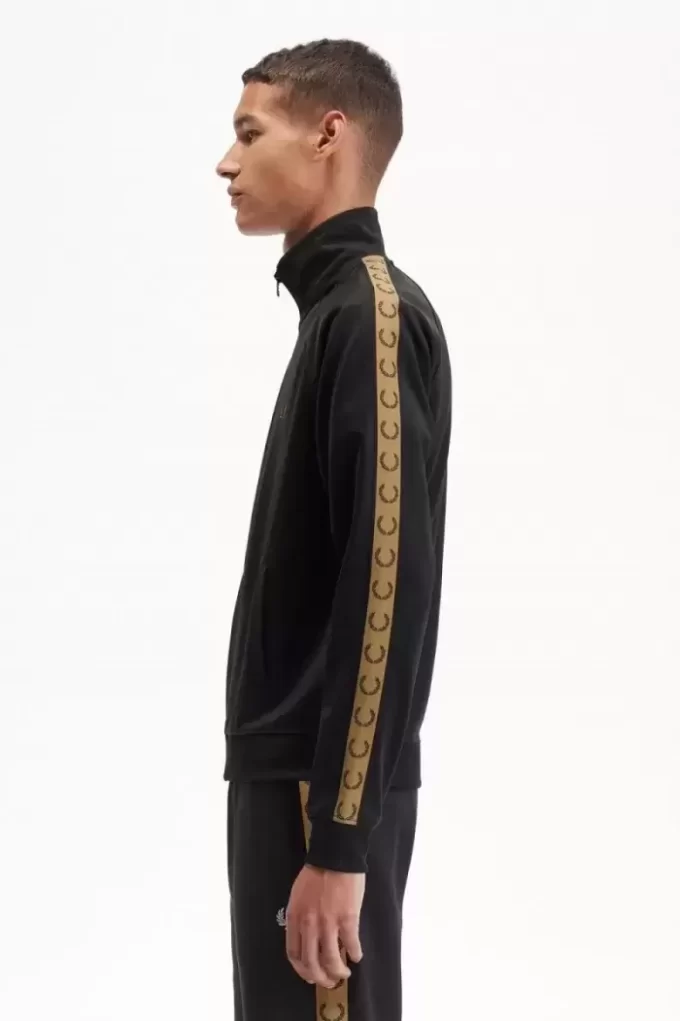 Vestes de survêtement pour hommes à bande contrastée