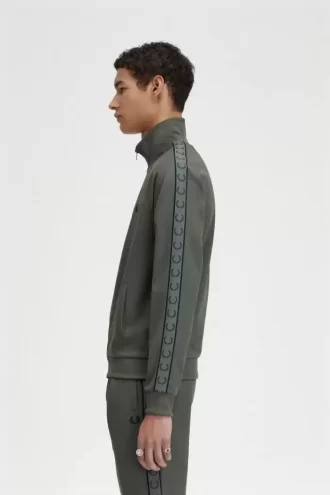 Vestes de survêtement pour hommes à bande contrastée