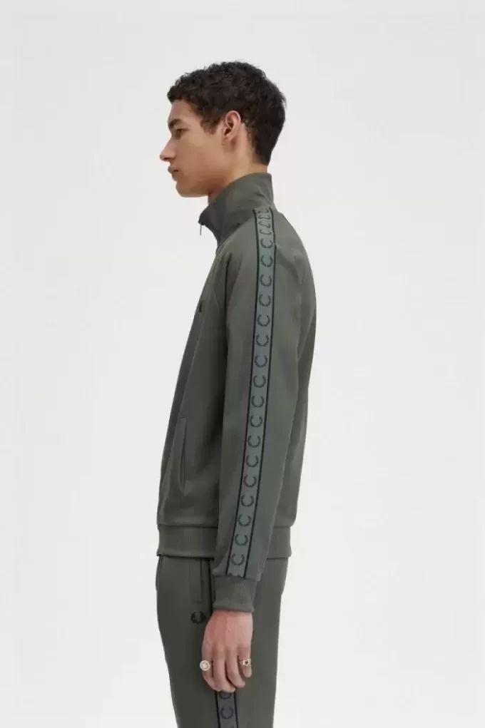 Vestes de survêtement pour hommes à bande contrastée