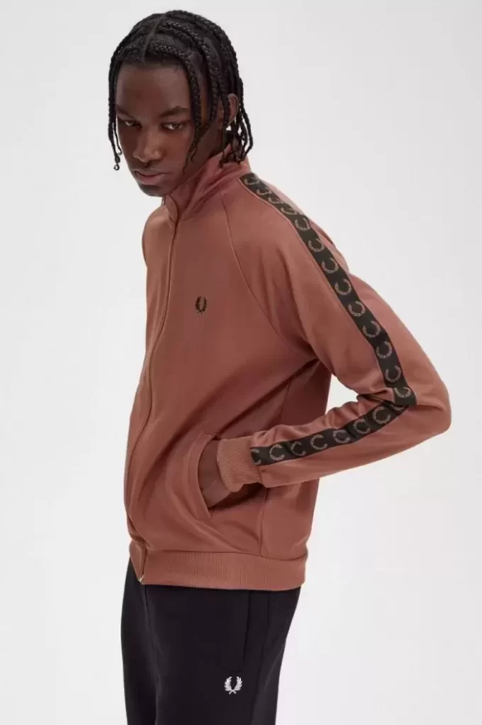 Vestes de survêtement pour hommes à bande contrastée