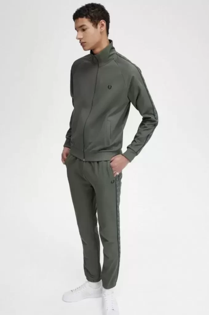 Vestes de survêtement pour hommes à bande contrastée