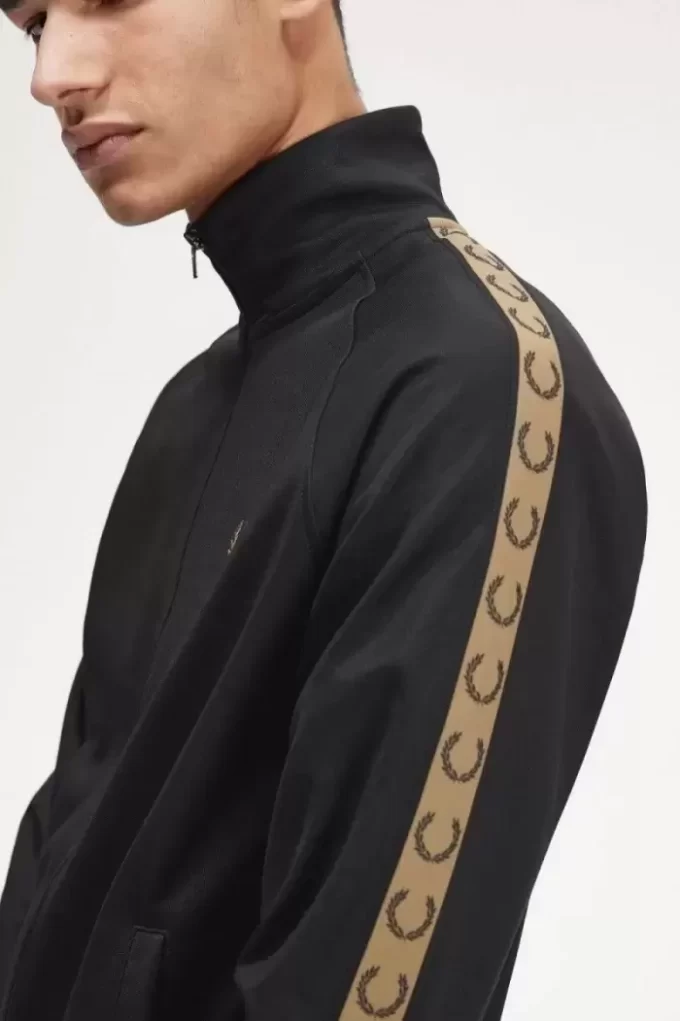 Vestes de survêtement pour hommes à bande contrastée