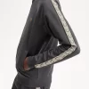 Vestes de survêtement pour hommes à bande contrastée