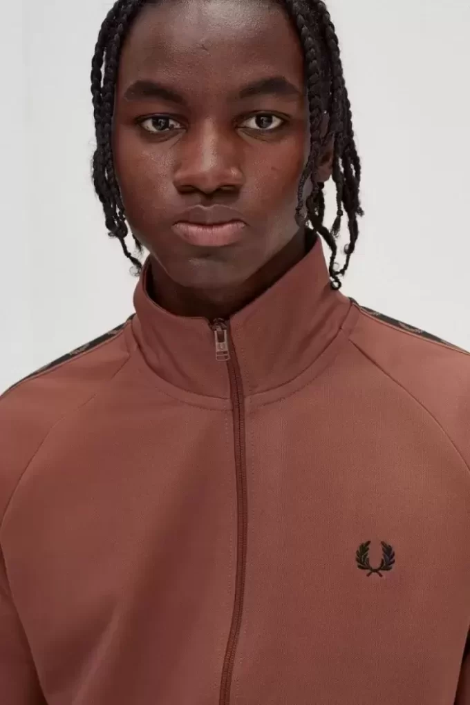 Vestes de survêtement pour hommes à bande contrastée
