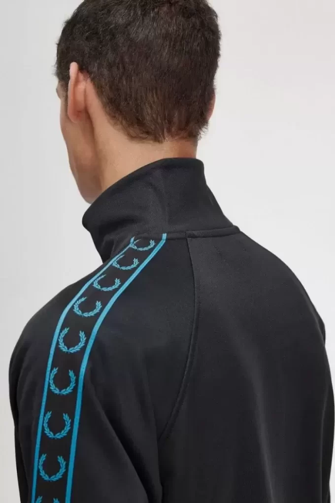 Vestes de survêtement pour hommes à bande contrastée