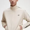 Vestes de survêtement pour hommes à bande contrastée
