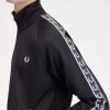 Vestes de survêtement pour hommes à bande contrastée