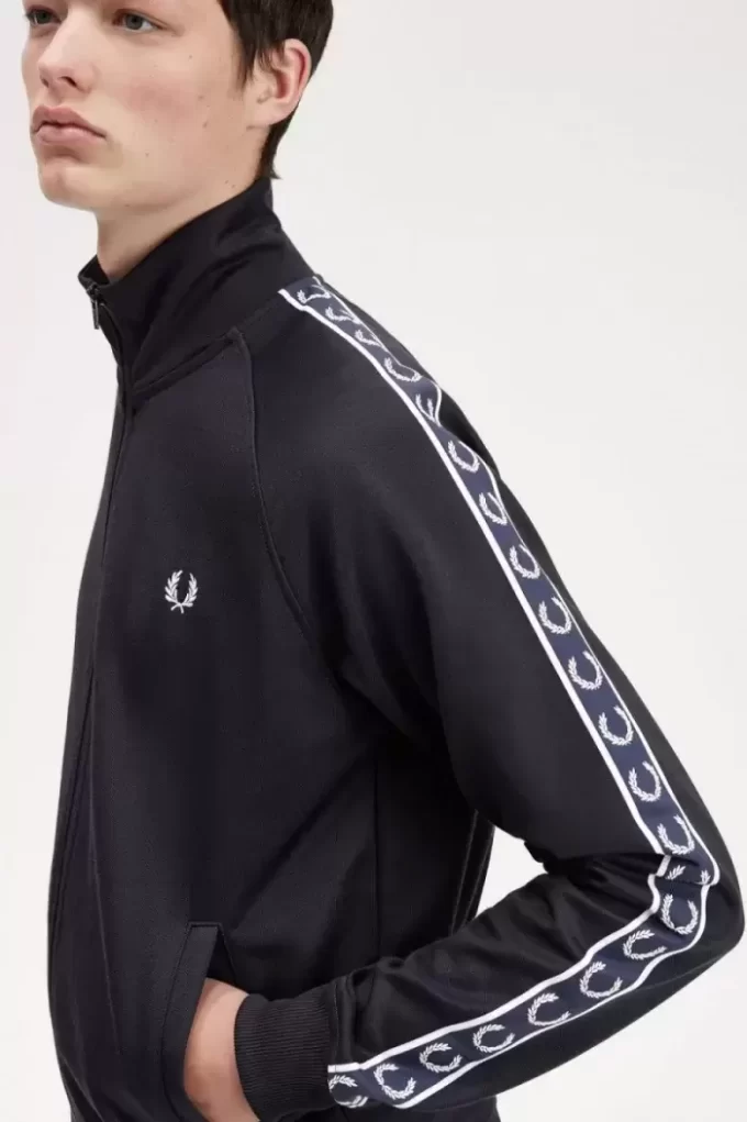 Vestes de survêtement pour hommes à bande contrastée