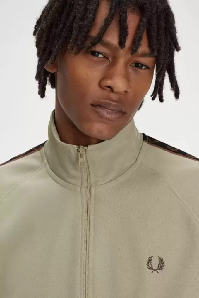 Vestes de survêtement pour hommes à bande contrastée