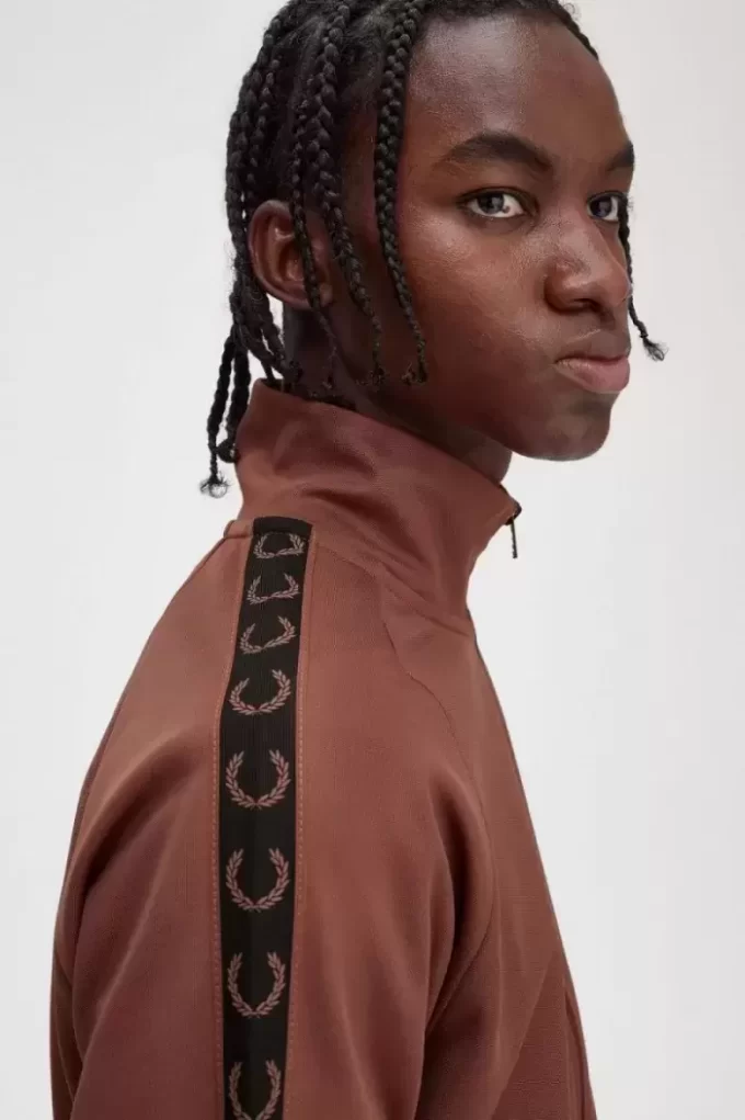 Vestes de survêtement pour hommes à bande contrastée