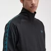 Vestes de survêtement pour hommes à bande contrastée