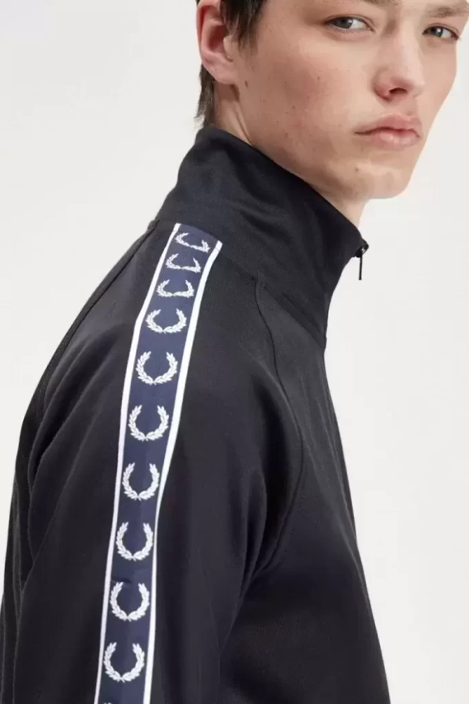 Vestes de survêtement pour hommes à bande contrastée