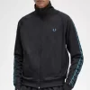 Vestes de survêtement pour hommes à bande contrastée