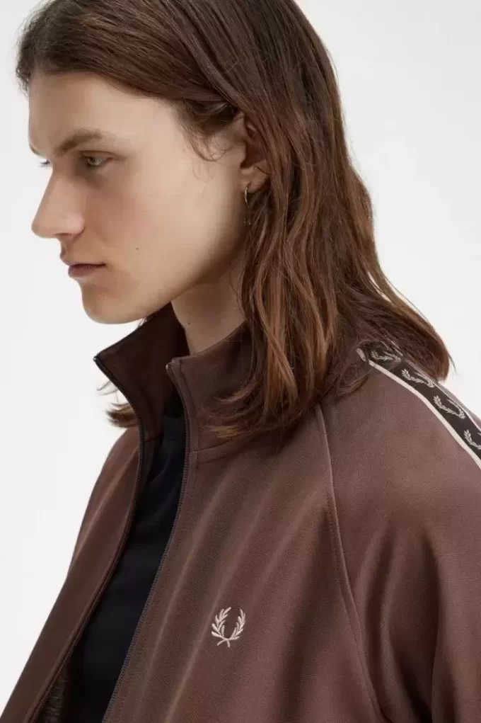 Vestes de survêtement pour hommes à bande contrastée