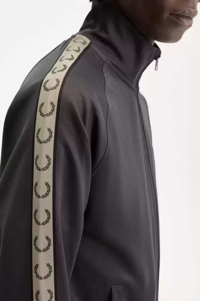 Vestes de survêtement pour hommes à bande contrastée