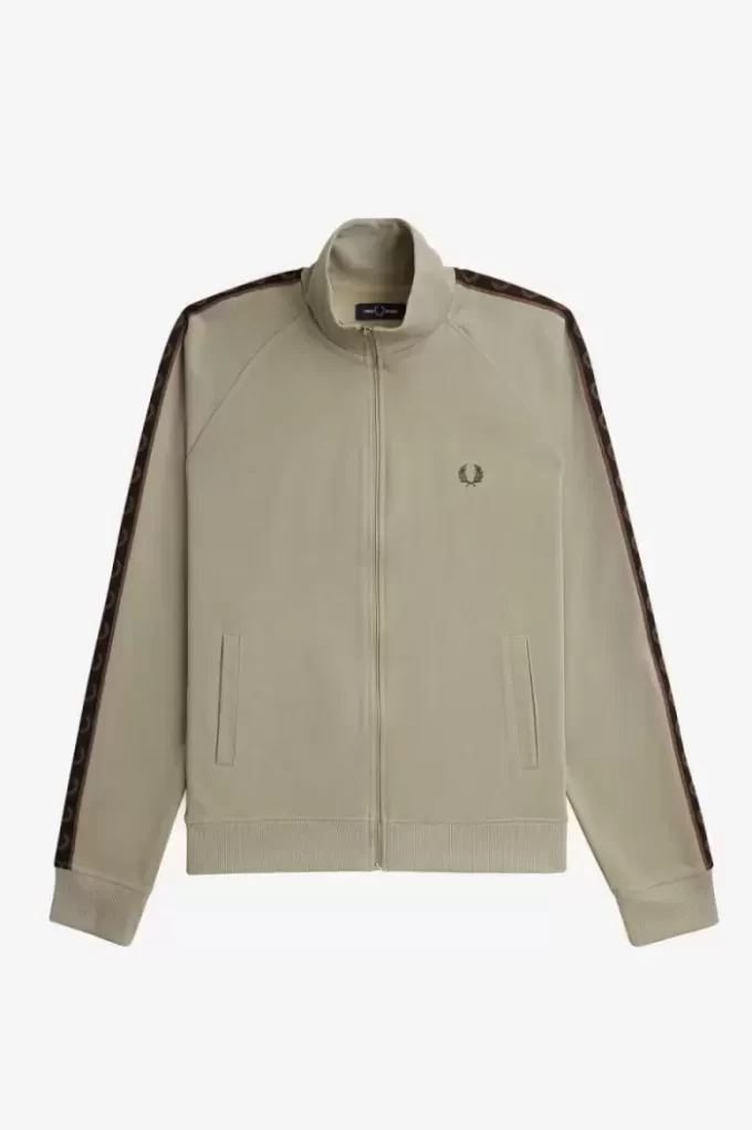 Vestes de survêtement pour hommes à bande contrastée